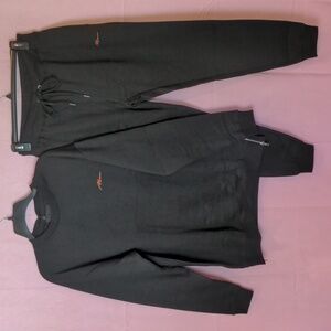 Boohoo Man Longline AW19 Slim Fit Tracksuit with Side Zips in Black size Large